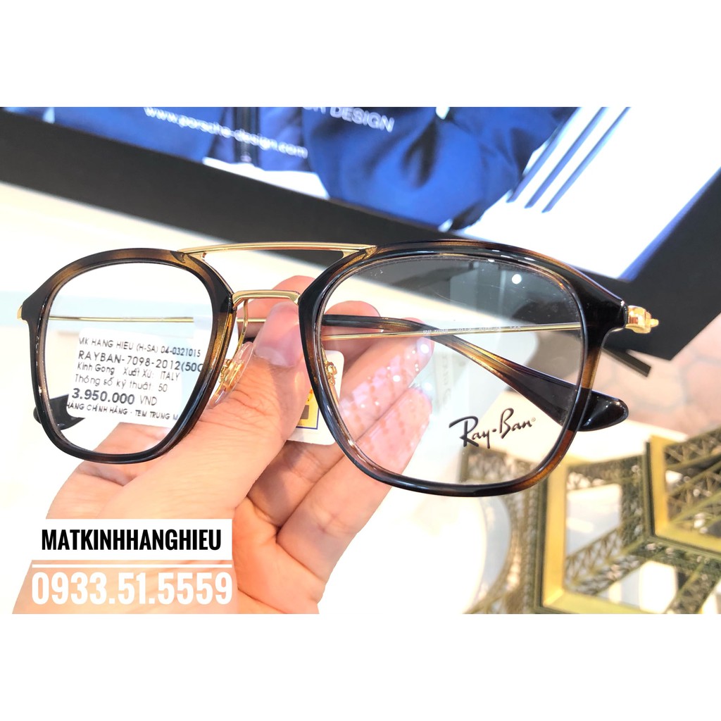 Gọng Kính Cận Thời Trang Chính Hãng RAYBAN RB7098
