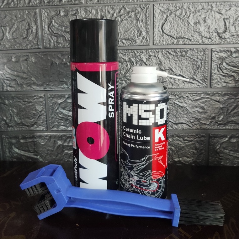 Combo đỉnh cao bảo dưỡng sên WOW + M50 (Tặng kèm cây chà sên) - BIKER 176 - Mũ bảo hiểm & Dầu nhớt Vũng Tàu