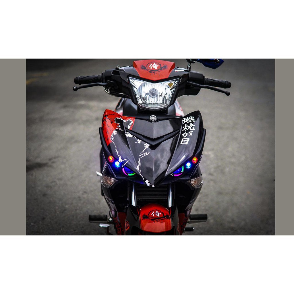 Tem trùm exciter 150 samurai đỏ đen, độ team decal xe ex dán đời 2015-2020