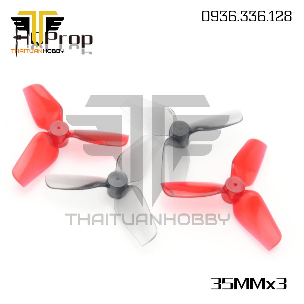 Bộ 4 Cánh Quạt Thuận Nghịch HQ Micro Whoop Prop 35MMX3 Lỗ 1mm