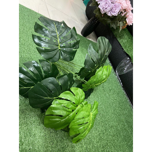 Phụ kiện cây giả trang trí- cây giả chụp ảnh 12 lá