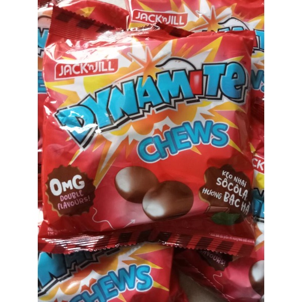 Kẹo 3 viên  sô cô la hương bạc hà  CHEWS 125g.