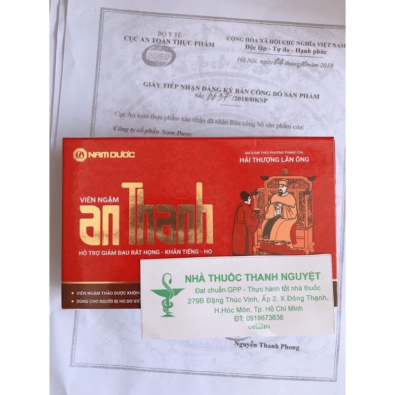 Kẹo ngậm An Thanh Vĩ/4viên