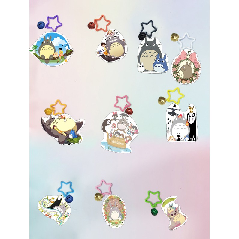 Móc khoá totoro dẹt vòng MKI10 móc khoá cute móc khoá dễ thương