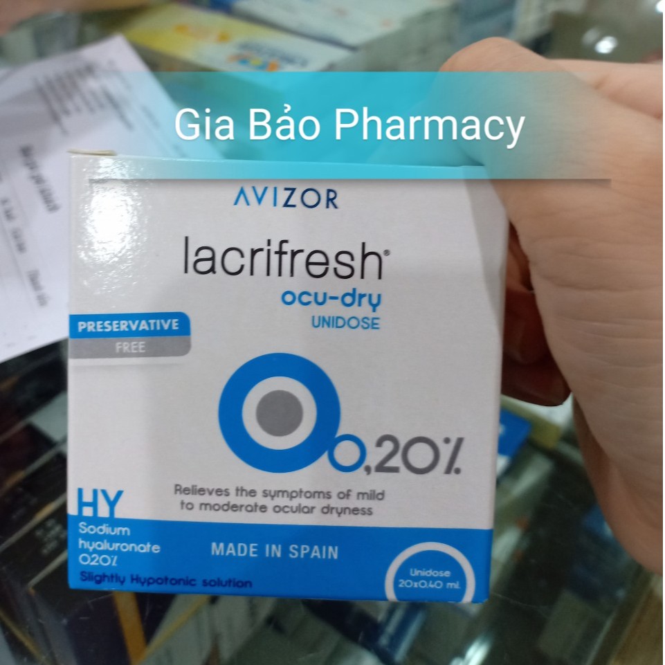 AVIZOR LACRIFRESH 0.02% nhỏ mắt cho mắt sáng lung linh