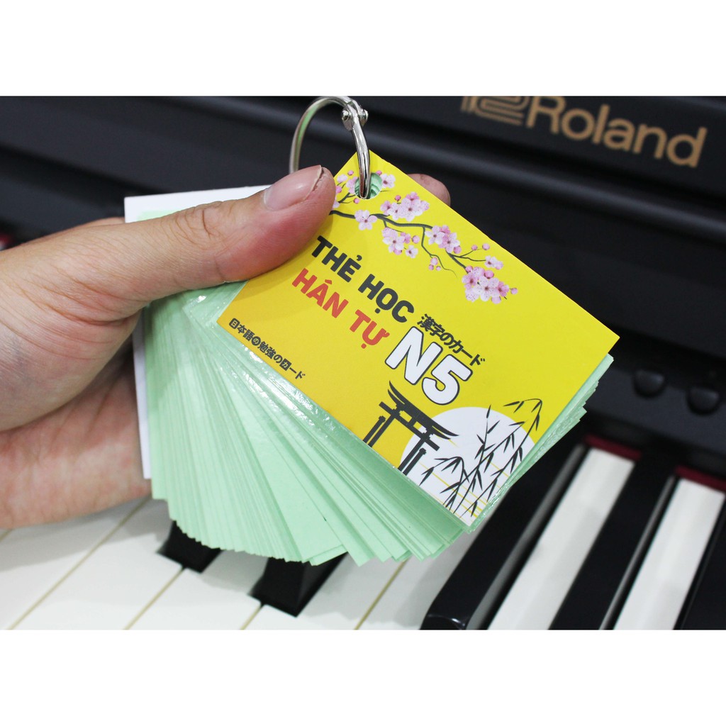 Thẻ Học Hán Tự Tiếng Nhật N5 - Flashcards Kanji Sơ Cấp N5