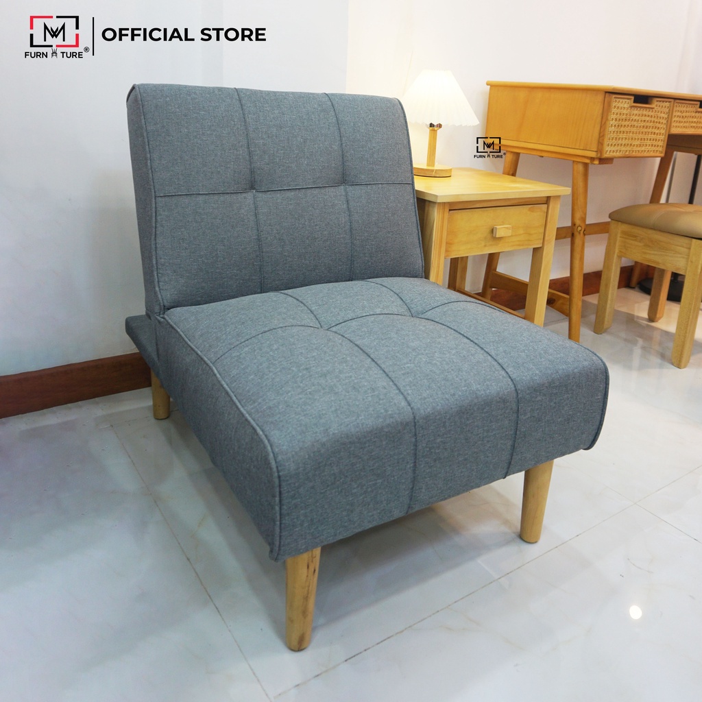 Sofa giường mini 3 chức năng ngã dành cho 1 người ngồi thương hiệu MW FURNITURE