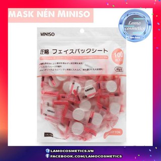 [RẺ VÔ ĐỊCH] Mặt Nạ Viên Nén Giấy Miniso Dưỡng Da Mụn Cấp Ẩm Thải Độc (1 Viên) hàng mẫu hatn