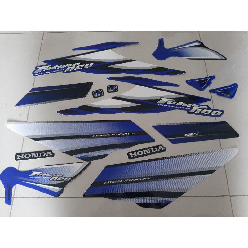 Full bộ tem dán xe Future neo 125 màu xanh tím xịn đẹp