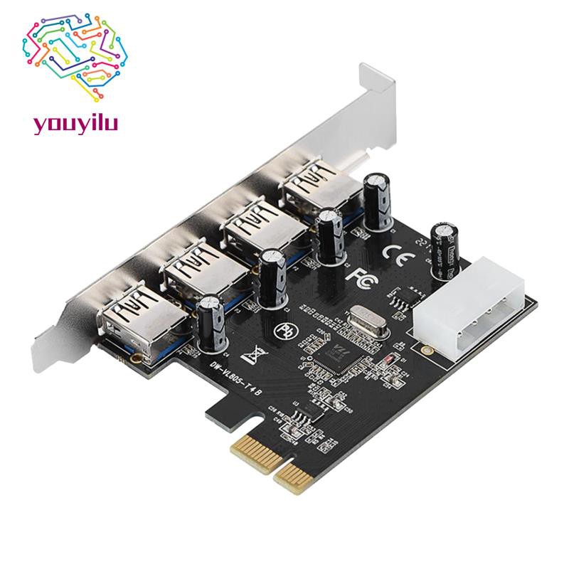Card Đồ Họa Pci-E Adapter Pci Express Sang 4xusb3.0, 4pin