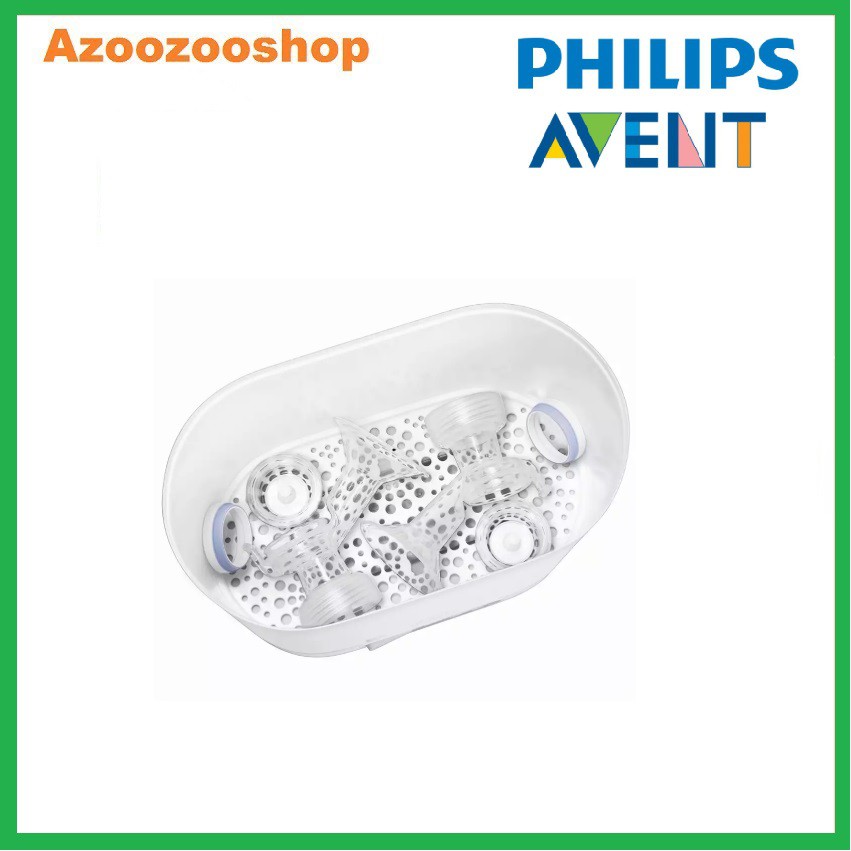 Máy tiệt trùng hơi nước 3 trong 1 Philips Avent SCF284/02, chứa được đến 6 bình sữa Philips Avent