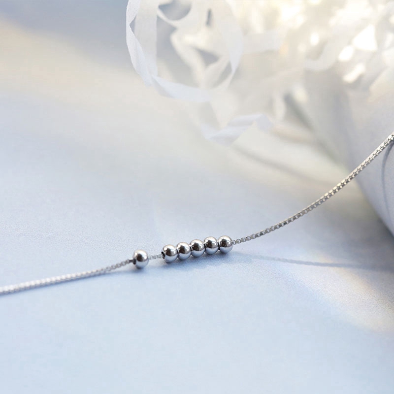 Ahellogirl Bracelet Transfer Bead Sterling Silver Chain for Women Jewelry Gift