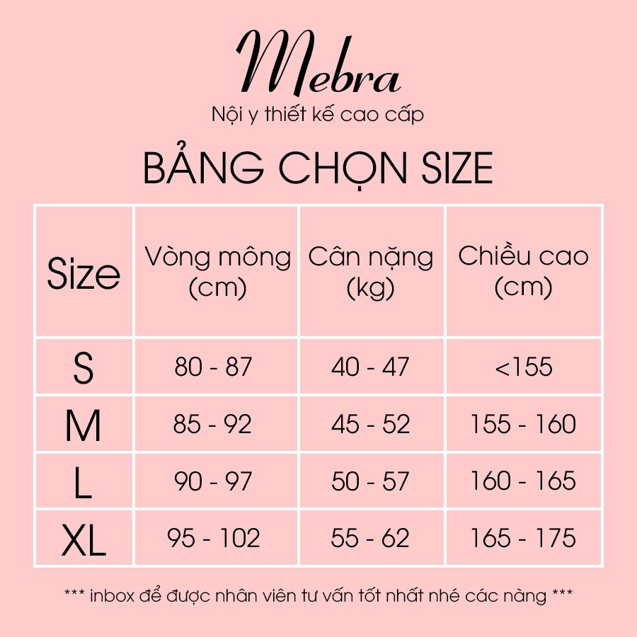 Set đồ lót ren hoa FLOWERS PREMIUM không gọng đệm mỏng quần boxer thương hiệu Mebra MB025