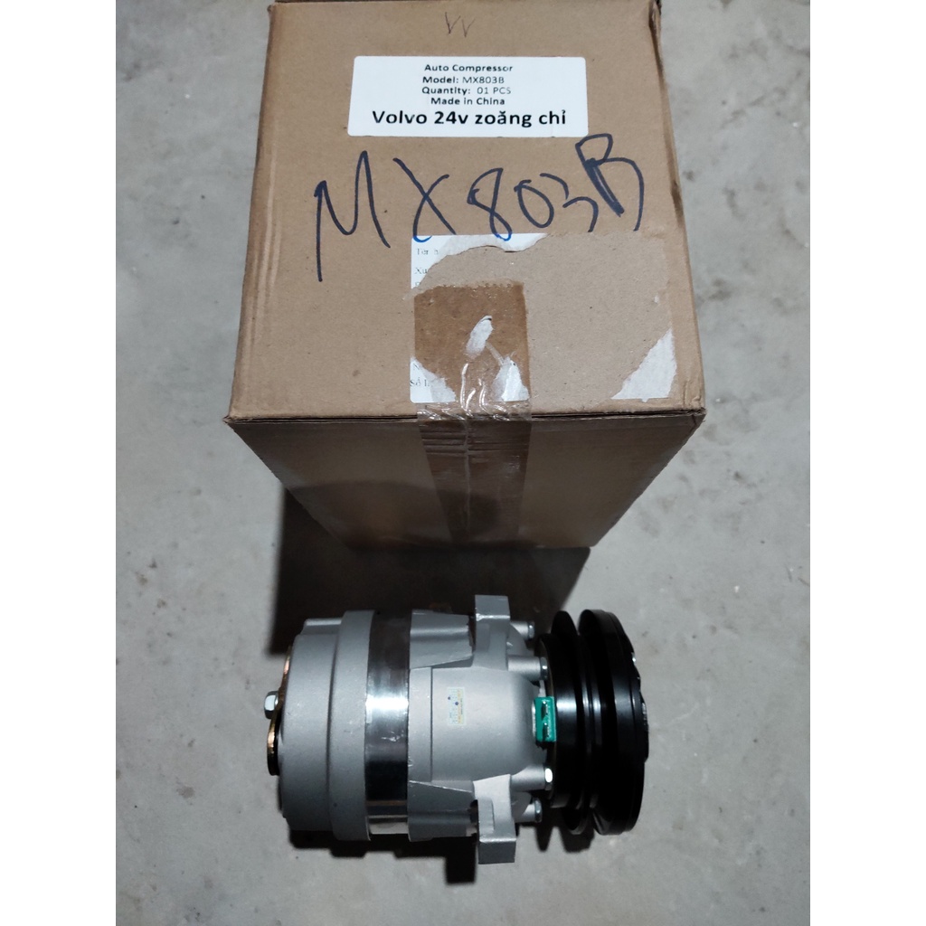 Lốc điều hoà MX803B lắp Máy xúc Deawo - máy xúc Vovol - Huyndai 24V doăng chỉ