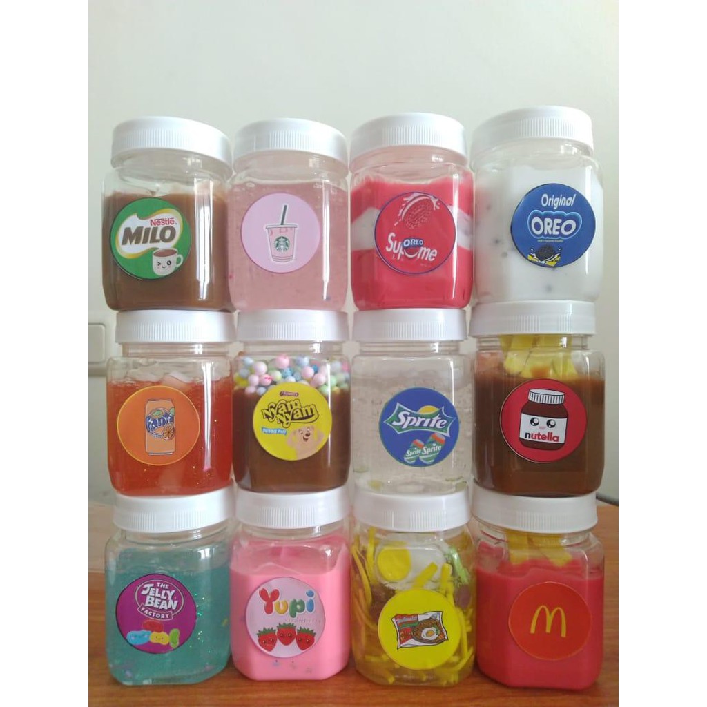 1set = 12pcs Slime Oreo Sprite Yupi Milo Et Al