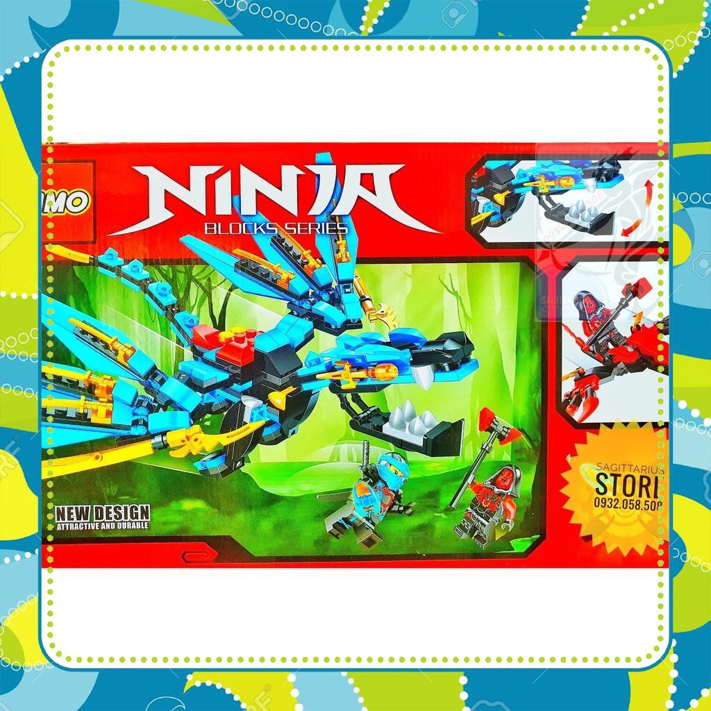 [Đồ Chơi Giá Rẻ] LEGO NinjaGo Lắp Ráp Robot Rồng Ninja - 276 Miếng ( ZM1901 - Xanh )