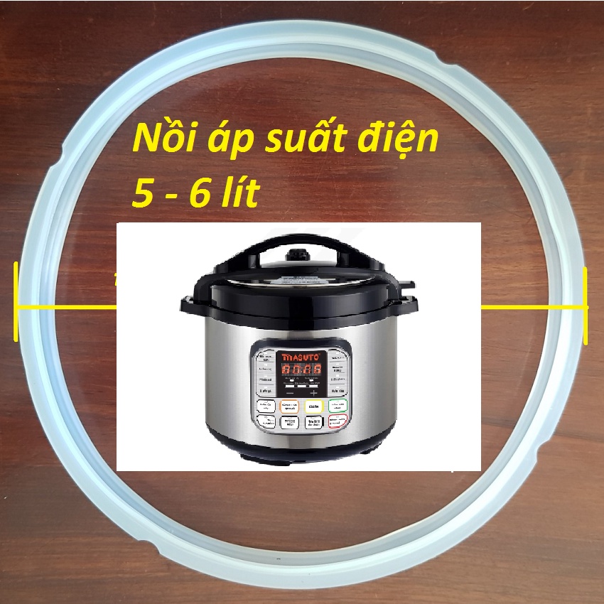 Phụ kiện Gioăng Nồi áp suất điện đa năng Masuto 6L chế độ ninh hầm siêu nhanh tiết kiệm thời gian