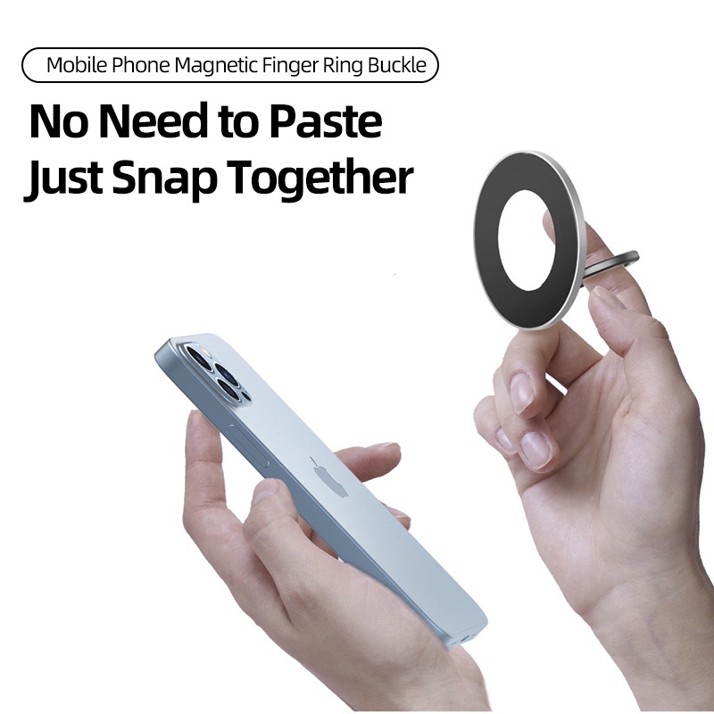IKey Magnetic Metal Finger Ring Buckle Phone Holder For Android Suction Cup Type Lazy Bracket