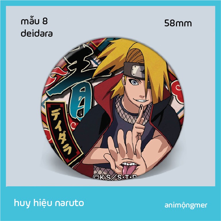 Huy hiệu naruto 58mm