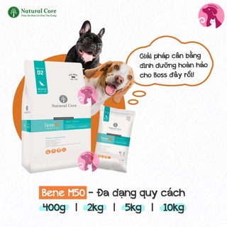 Thức ăn cho chó - Hạt Natural Core Bene M50 (500g), hỗ trợ tiêu hóa, đẹp da lông