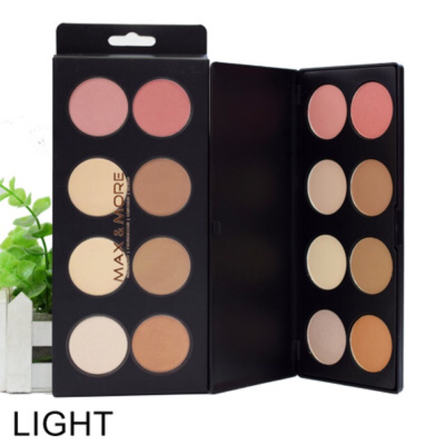 BẢNG PHẤN KHỐI MÁ HỒNG HIGHLIGHT 8 Ô MAX & MORE