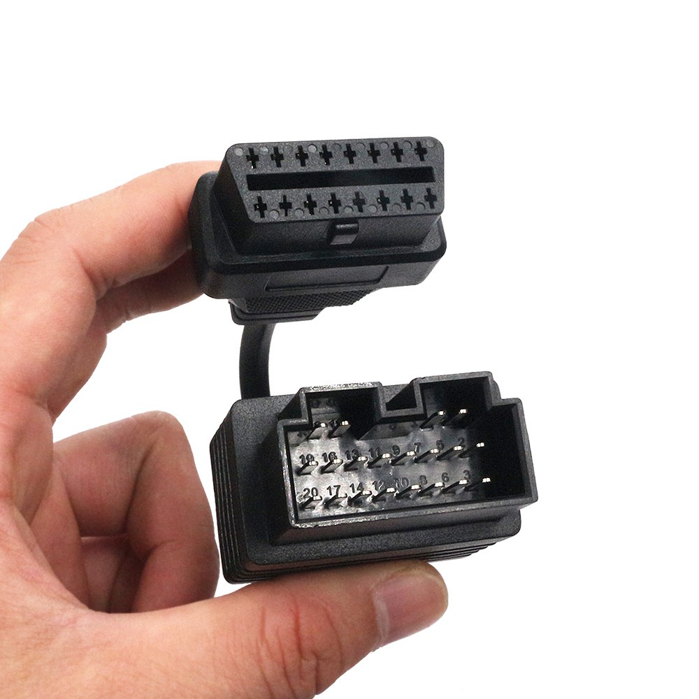 Dây Cáp Kết Nối Máy Chẩn Đoán Lỗi Elm327 OBD 2 Cho KIA 20 Pin Sang 16 Pin OBD2
