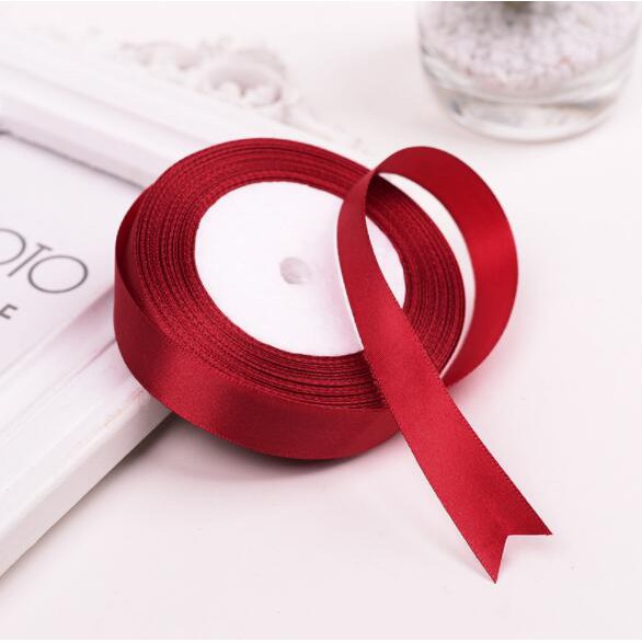 Dây Ruy Băng Lụa Satin 2CM 22M Nhiều Màu Sắc Dùng Gói Quà Cho Đám Cưới/Tiệc Tùng