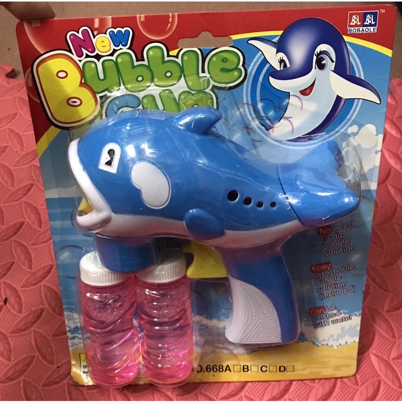 Súng Bắn Bong Bóng hình Cá heo cho Bé-Trò chơi giải trí cực kỳ đáng yêu