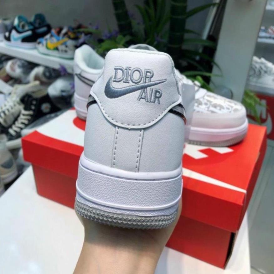xả  Giày thể thao Sneaker AF1 ⚡️𝐅𝐑𝐄𝐄 𝐒𝐇𝐈𝐏⚡️ Giày nike_Dior AF1 Xám Đen Hot Trend Full Box bill ( sale nghỉ ) .