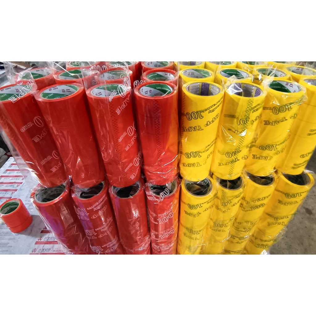 1 Cây Băng keo màu dán thùng, dán hộp, bản 4.8F, nặng 900gr/ cây  - CP Box