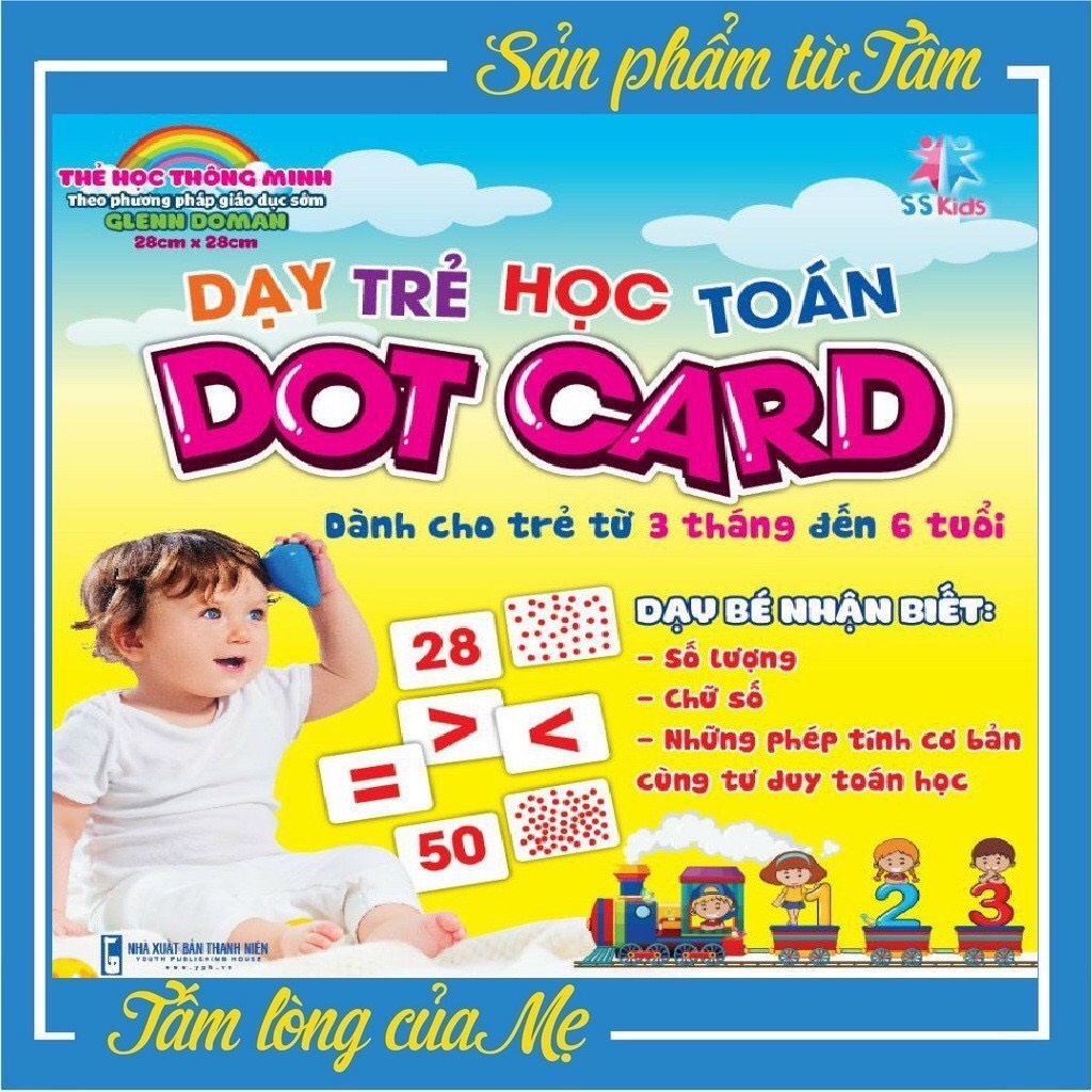 [Mã BMINC50 giảm 10% đơn 99K] Bộ 56 Thẻ Dạy Trẻ Học Toán Thông Minh , 20X20 cm,Flashcard Song Ngữ Cho Trẻ