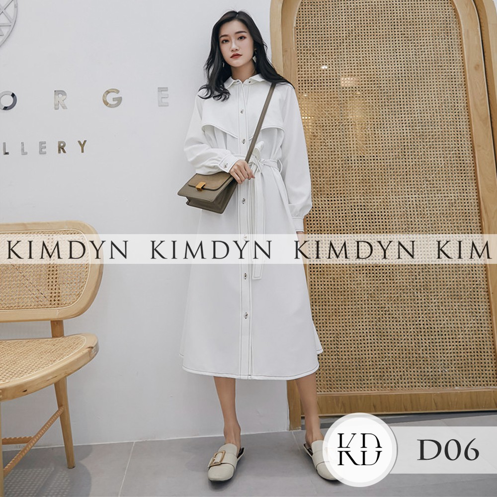 Đầm vintage trắng tay dài [KDD06]