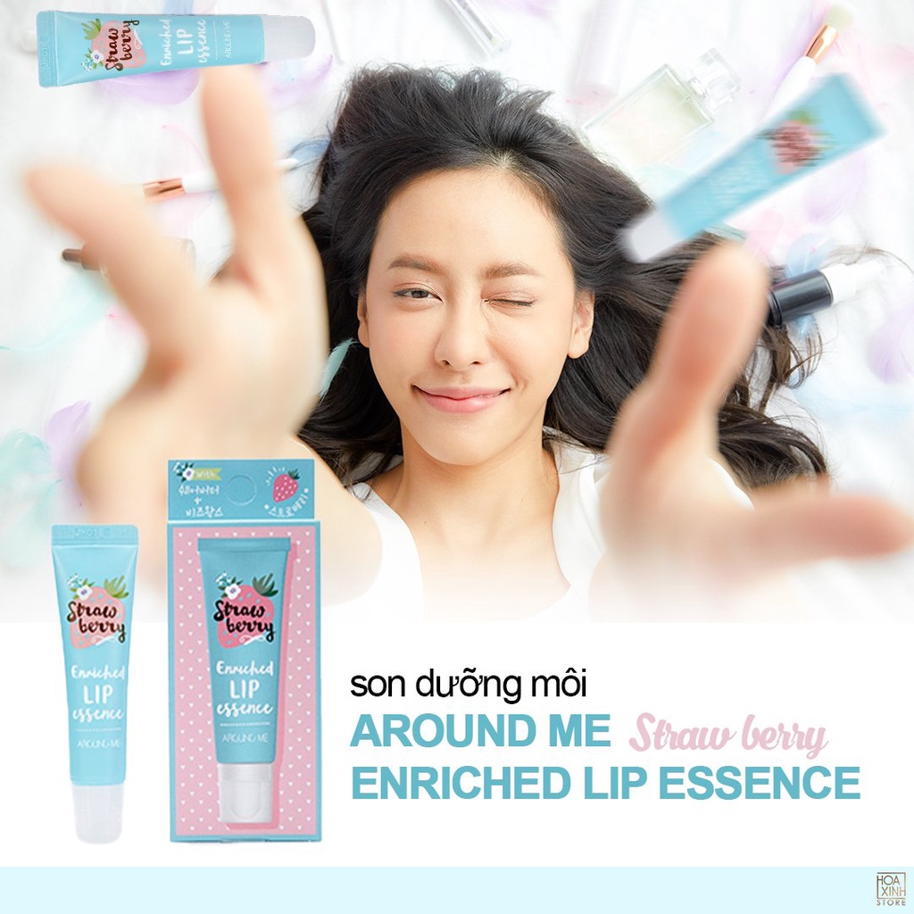 Son Dưỡng Mềm Môi Hương Dâu AROUND ME Enriched Lip Essence Strawberry 8.7g