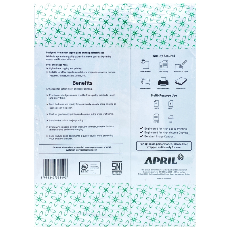 Giấy Photo Ixora A4 70gsm (500 Tờ)