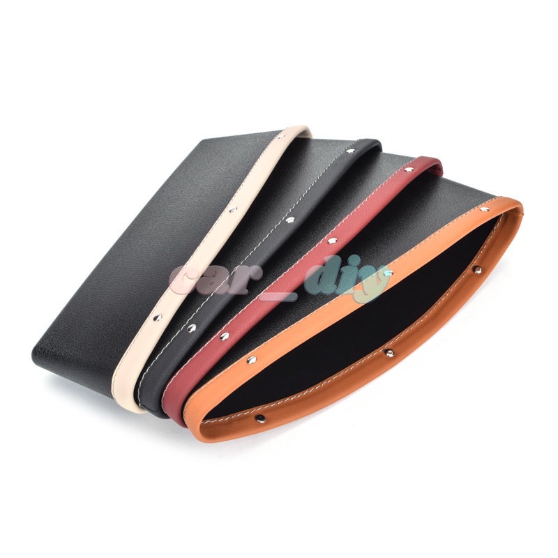 Túi Da PU Đựng Đồ Đa Năng Gắn Khe Hở Ghế Ngồi Xe Hơi