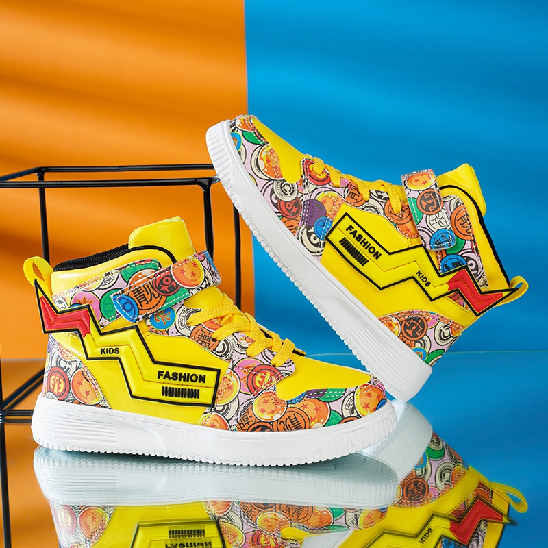 Giày Thể Thao Cổ Cao Siêu Nhẹ Thoáng Khí Thời Trang Cho Bé