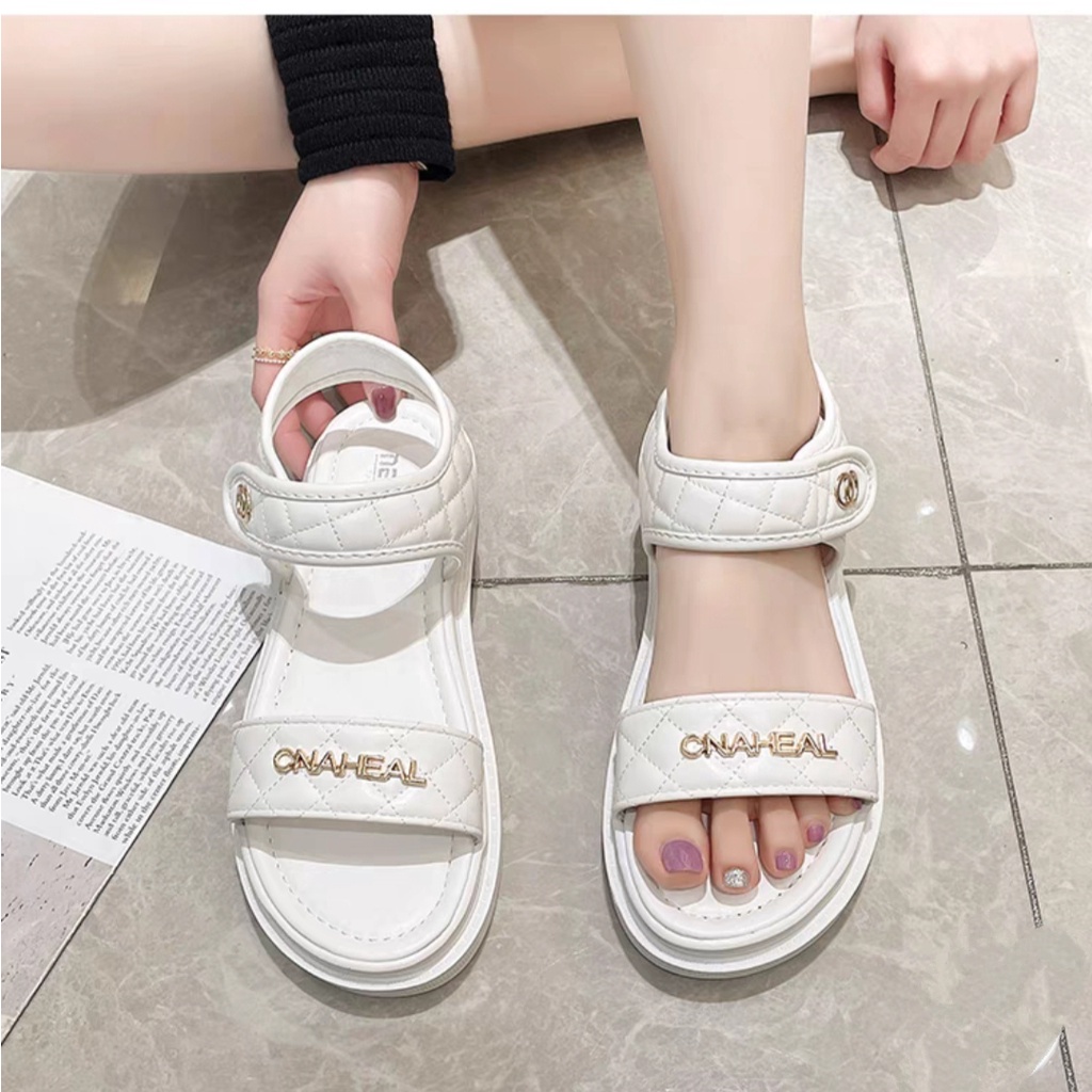 Dép Sandal Dép Quai Hậu Nữ C.N Đế PU Xịn Nhẹ 3P Tôn Dáng Trẻ Trung Năng Động Kèm Video Thật
