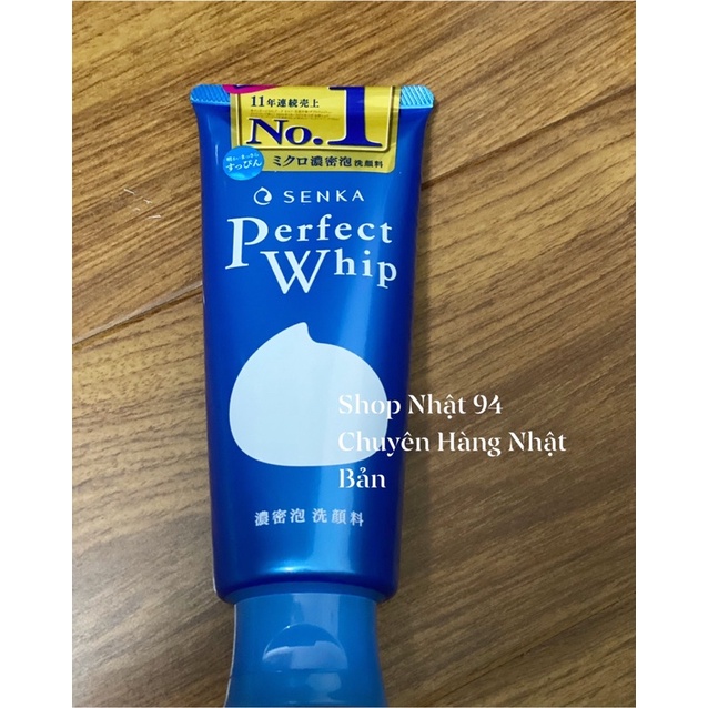 Sữa Rửa Mặt Senka Perfect Whip Tạo Bọt mẫu mới của Nhật
