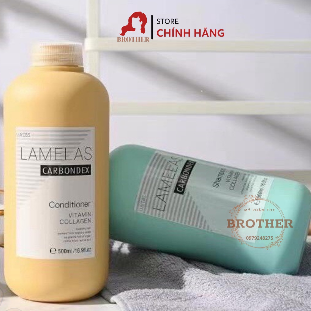 Cặp Dầu  Lamelas Carbondex 500ML – Chăm sóc tóc chuẩn Salon hàng hiệu