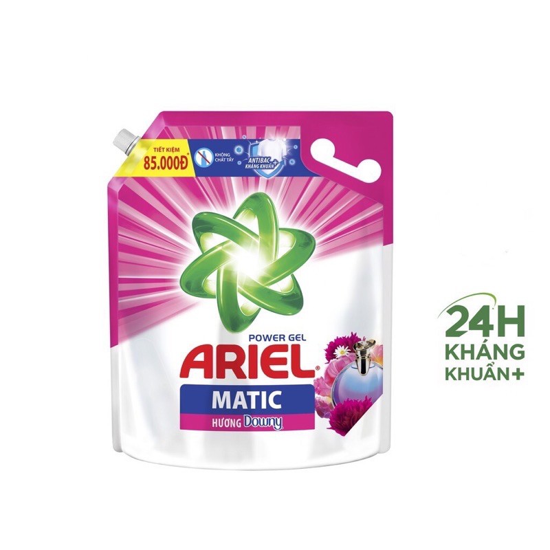 Nước giặt Ariel Matic hương Downy túi 2,1 kg và 3,2 kg