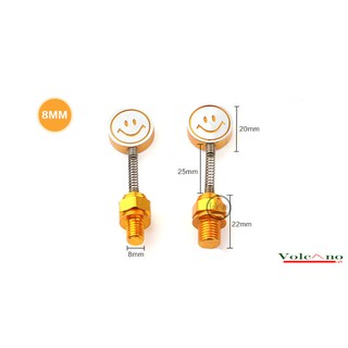 Ốc Trang Trí Xe Máy Lò Xo Mặt Cười