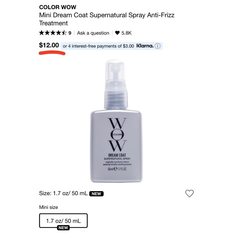 Xịt Dưỡng tóc giảm khô rối WOW hàng Mỹ vừa ra mắt tại Sephora