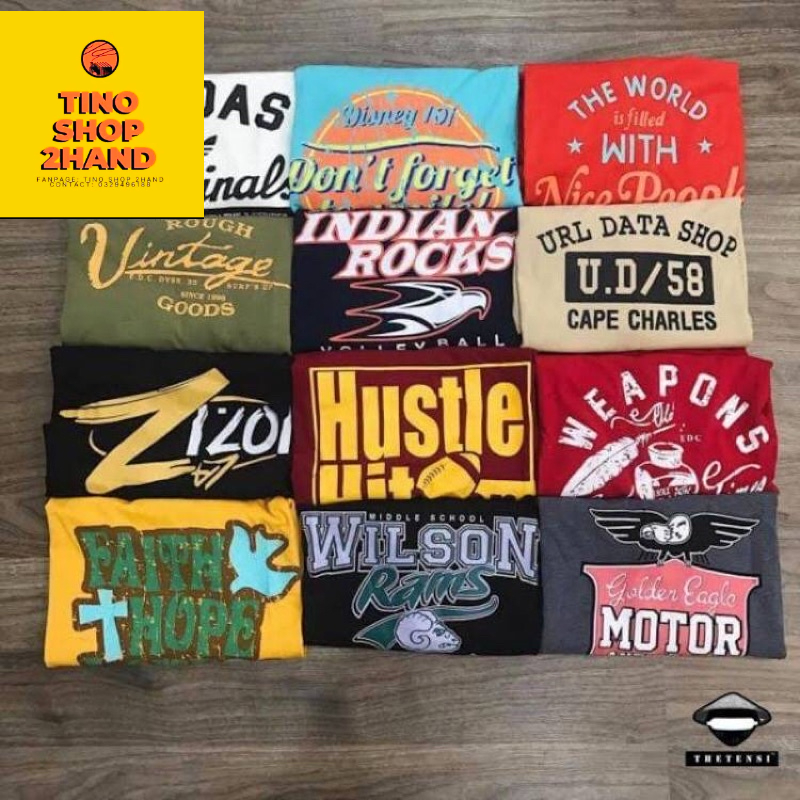 Áo thun Mỹ 2hand bigsize tay lỡ - áo phông mỹ oversize  TINO SHOP 2HAND