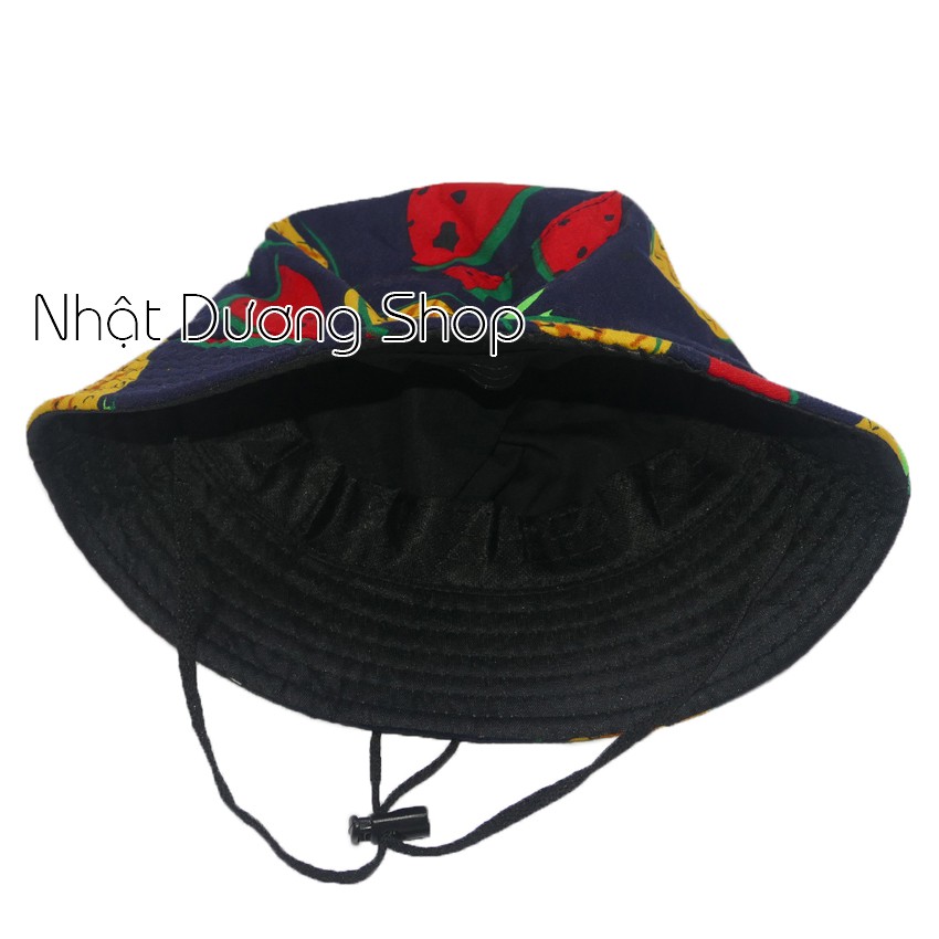 Nón bucket cho bé từ 2 đến 4 tuổi, có quai cài giúp bé không bị nắng khi ra ngoài