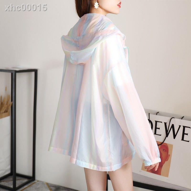 Áo Khoác Tay Dài Chống Nắng Vải Lụa Lạnh Kiểu Hàn Quốc Thời Trang Mùa Hè 2020 Cho Nữ