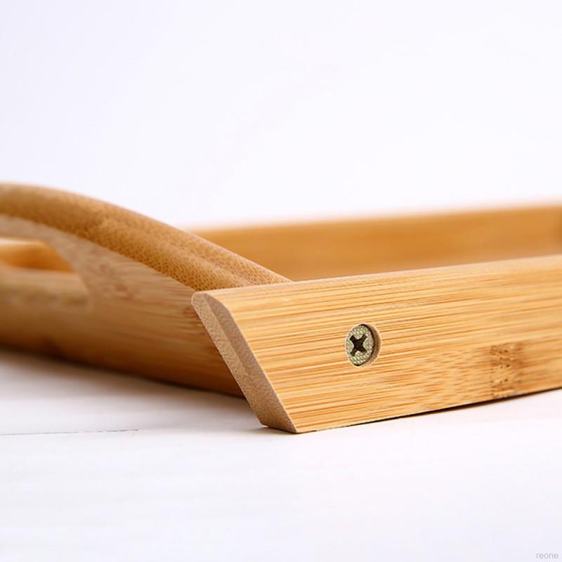 Khay gỗ tre đựng trà / trái cây đa năng tiện dụng