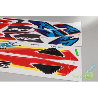 Tem Nova Dash 125 Thailand Đỏ trắng tím dời 2001