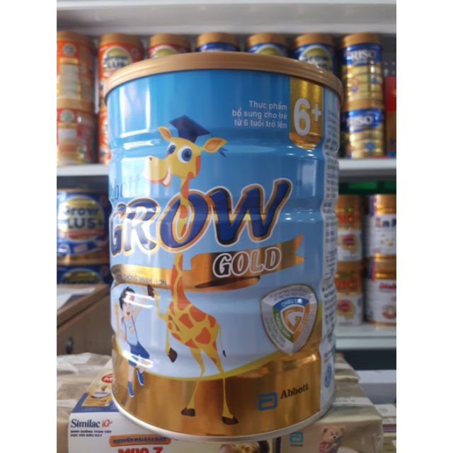 Sữa bột Abbott Grow 6+ Gold 900g cho trẻ 6 tuổi trở lên