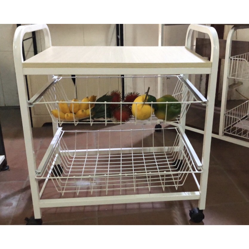 Kệ lò vi sóng, lò nướng  Khung sắt Gỗ MDF YL183 - 67.5cm x 59cm x 40cm | BigBuy360 - bigbuy360.vn