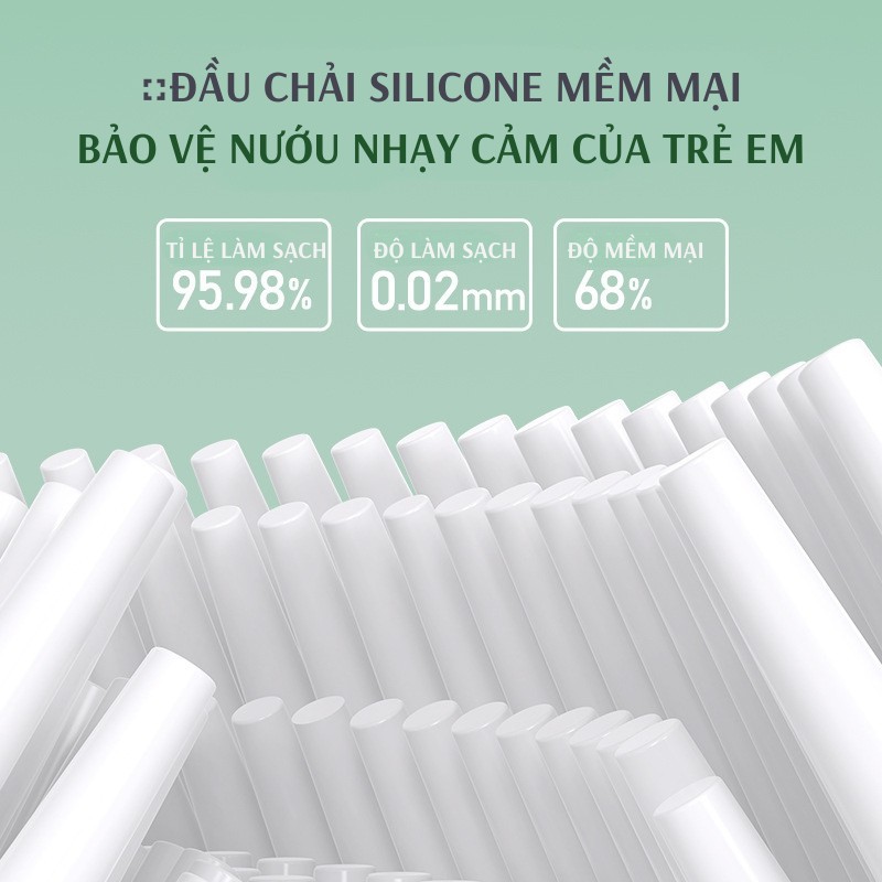 Bàn chải điện cho bé Remax U Plus, Bàn chải điện trẻ em chữ U cho bé từ 2-9 tuổi - Giúp bé vệ sinh răng miệng hiệu quả